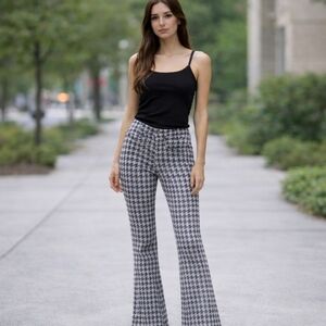 For All Man Kind | Limited Edition Denim Houndstooth Lux Boot Cut Jeans